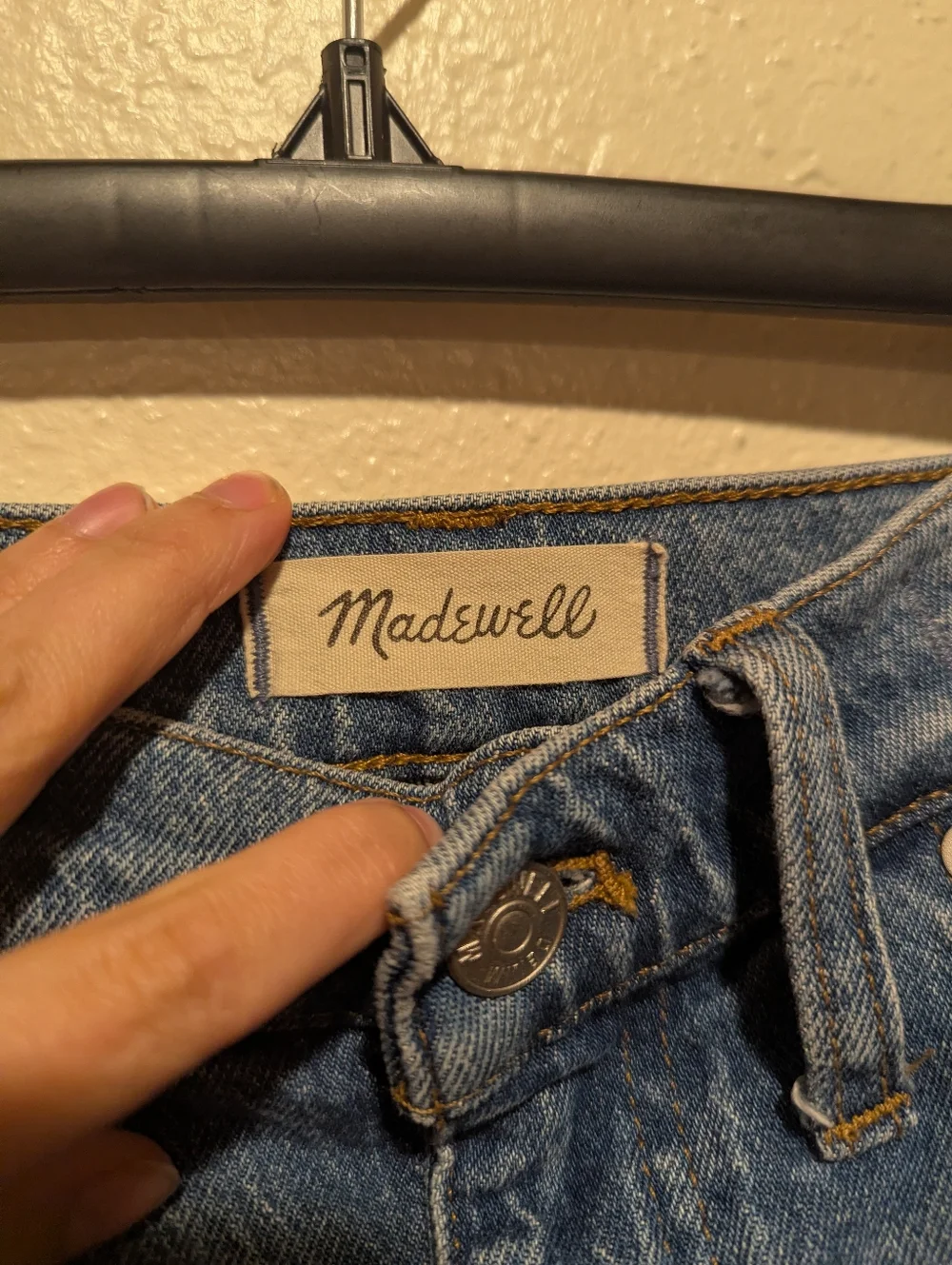 Madewell The High Rise Slim Boyjean Jeans Size 27 Classic Medium Wash Denim - Picture 4 of 7